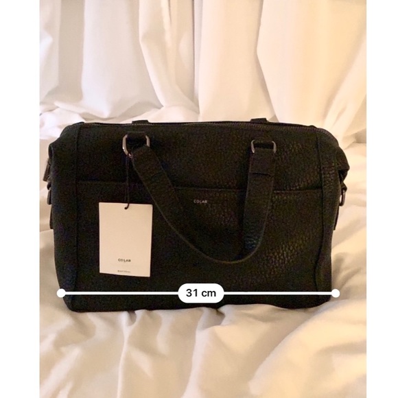 NWT Co-Lab All Black Pebbled Leather Purse - Picture 11 of 14